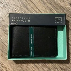 Men’s Black Leather Wallet. Brand new.